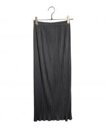 PLEATS PLEASE（プリーツプリーズ）の古着「プリーツスカート」｜グレー