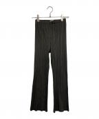 PLEATS PLEASEプリーツプリーズ）の古着「プリーツパンツ　デザインパンツ　日本製」｜ブラウン
