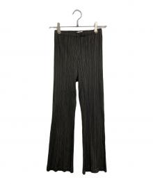 PLEATS PLEASE（プリーツプリーズ）の古着「プリーツパンツ　デザインパンツ　日本製」｜ブラウン