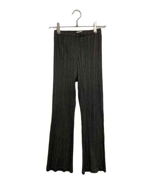 PLEATS PLEASE（プリーツプリーズ）PLEATS PLEASE (プリーツプリーズ) プリーツパンツ　デザインパンツ　日本製 ブラウン サイズ:1の古着・服飾アイテム