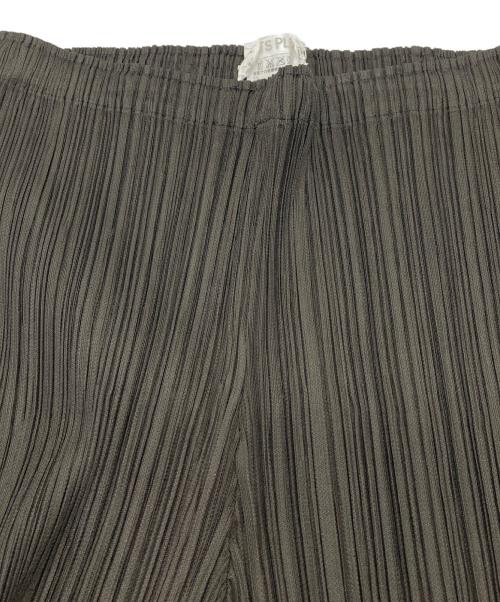 PLEATS PLEASE（プリーツプリーズ）PLEATS PLEASE (プリーツプリーズ) プリーツパンツ　デザインパンツ　日本製 ブラウン サイズ:1の古着・服飾アイテム