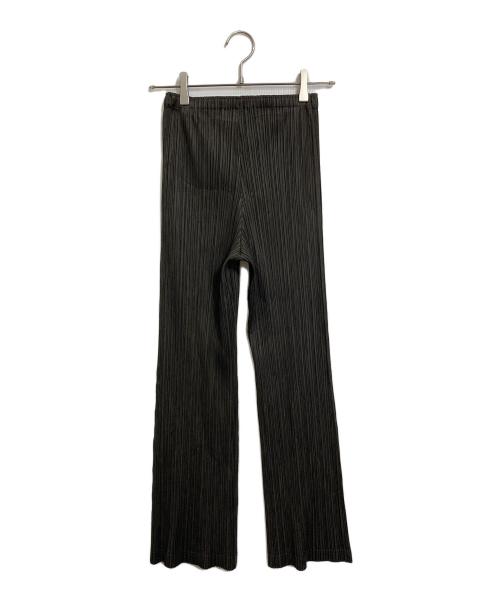PLEATS PLEASE（プリーツプリーズ）PLEATS PLEASE (プリーツプリーズ) プリーツパンツ　デザインパンツ　日本製 ブラウン サイズ:1の古着・服飾アイテム