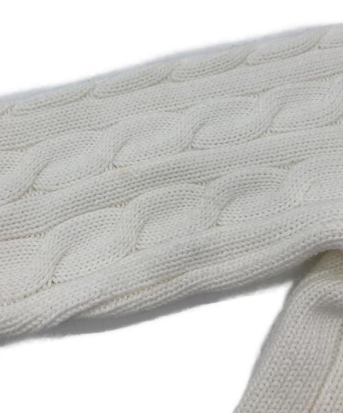 POLO RALPH LAUREN（ポロ・ラルフローレン）POLO RALPH LAUREN (ポロ・ラルフローレン) ケーブルニットカーディガン　コットンカーディガン ホワイト サイズ:XSの古着・服飾アイテム