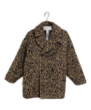 24AW TICCA/ティッカ レオパードシャギーピーコート 中古・古着通販】ticca (ティッカ) レオパードシャギーピーコート 24AW