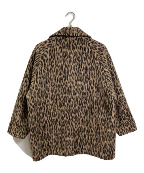 ticca（ティッカ）ticca (ティッカ) レオパードシャギーピーコート　24AW ブラウン サイズ:FREEの古着・服飾アイテム