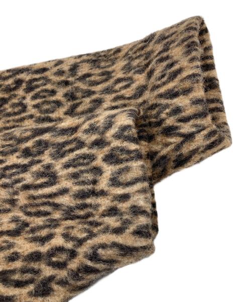ticca（ティッカ）ticca (ティッカ) レオパードシャギーピーコート　24AW ブラウン サイズ:FREEの古着・服飾アイテム