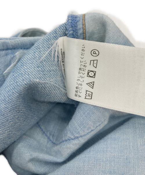 POLO RALPH LAUREN（ポロ・ラルフローレン）POLO RALPH LAUREN (ポロ・ラルフローレン) ワイドデニムパンツ　5ポケット スカイブルー サイズ:2の古着・服飾アイテム