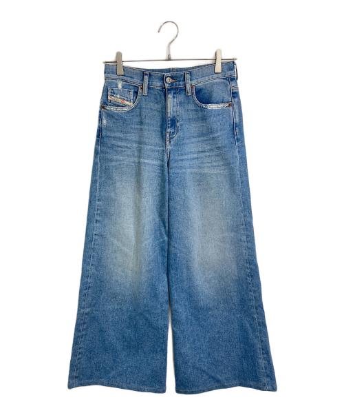 DIESEL（ディーゼル）DIESEL (ディーゼル) フレアワイドデニム/ブーツカットデニム　5ポケット ブルー サイズ:25の古着・服飾アイテム