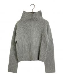 POLO RALPH LAUREN（ポロ・ラルフローレン）の古着「カシミヤ混ハイネックニット」｜グレー