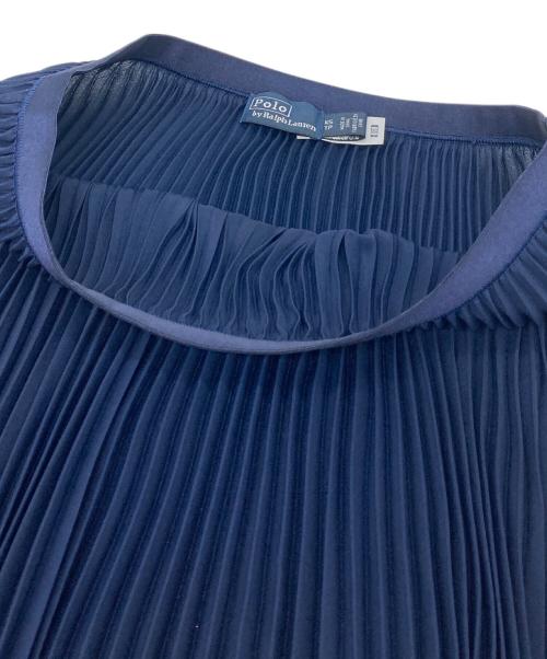 POLO RALPH LAUREN（ポロ・ラルフローレン）POLO RALPH LAUREN (ポロ・ラルフローレン) プリーツスカート　ロングスカート ネイビー サイズ:XSの古着・服飾アイテム
