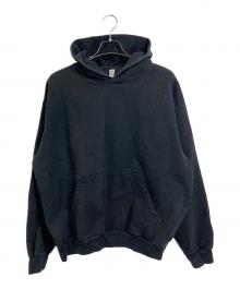 LOS ANGELES APPAREL（ロサンゼルスアパレル）の古着「14oz プルオーバーパーカー　USA製」｜ブラック