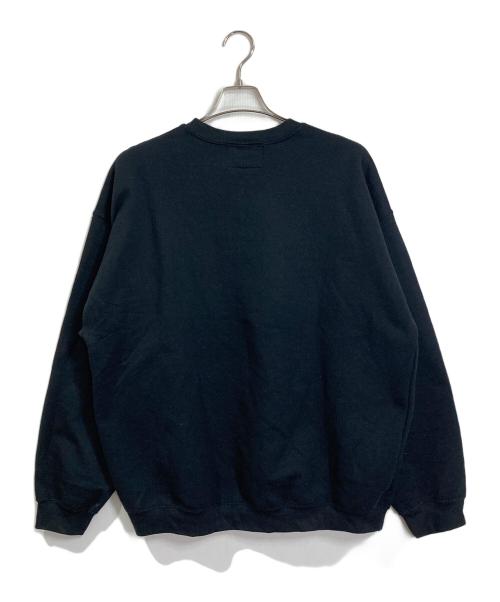RELAXFIT by supermarket（リラックスフィットバイスーパーマーケット）RELAXFIT by supermarket (リラックスフィットバイスーパーマーケット) 刺繍スウェット ブラック サイズ:XLの古着・服飾アイテム