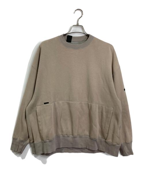 N.HOOLYWOOD（エヌ ハリウッド）N.HOOLYWOOD (エヌ ハリウッド) CREW NECK SWEATSHIRT スウェット　起毛 ベージュ サイズ:36の古着・服飾アイテム
