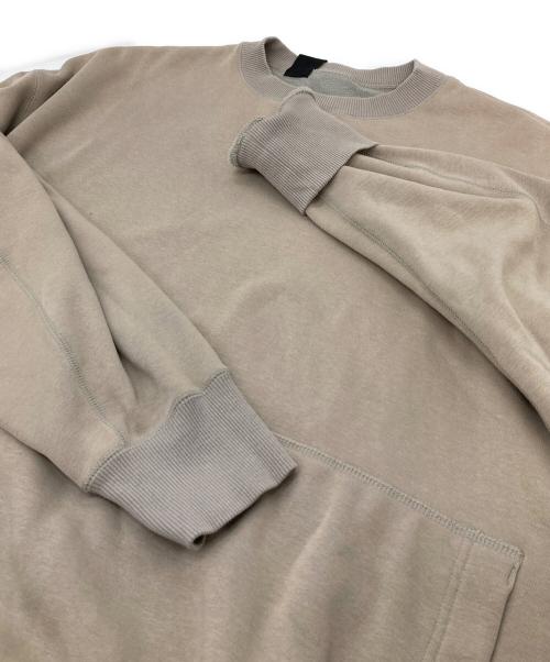 N.HOOLYWOOD（エヌ ハリウッド）N.HOOLYWOOD (エヌ ハリウッド) CREW NECK SWEATSHIRT スウェット　起毛 ベージュ サイズ:36の古着・服飾アイテム