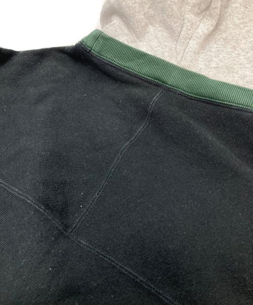 N.HOOLYWOOD（エヌ ハリウッド）N.HOOLYWOOD (エヌ ハリウッド) Champion (チャンピオン) リバースウィーブ(R) フーデッドスウェット ブラック×グレー サイズ:Lの古着・服飾アイテム