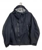 WHITE MOUNTAINEERINGホワイトマウンテ二アニング）の古着「GORE-TEX 30D ASYMMETRY JACKET マウンテンジャケット　ナイロンジャケット　ラグランジャケット　2023AW」｜ブラック