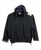 N.HOOLYWOODエヌ ハリウッド）の古着「ジップパーカー　フーディ　デザインパーカー　日本製」｜ブラック