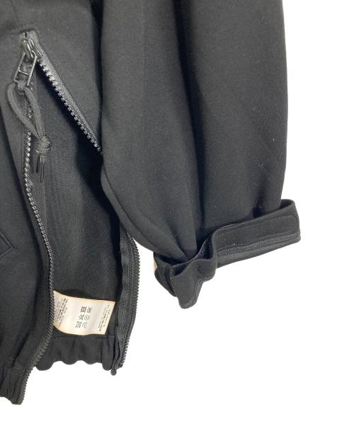 N.HOOLYWOOD（エヌ ハリウッド）N.HOOLYWOOD (エヌ ハリウッド) ジップパーカー　フーディ　デザインパーカー　日本製 ブラック サイズ:36の古着・服飾アイテム
