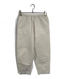 DANTON（ダントン）の古着「コットンリネン イージーパンツ」｜ベージュ