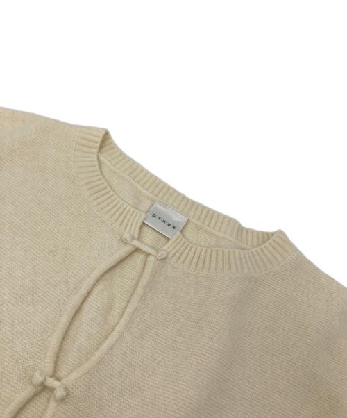 pinue（ピヌエ）pinue (ピヌエ) ニットワンピース　半袖ワンピース ベージュ サイズ:FREE 未使用品の古着・服飾アイテム