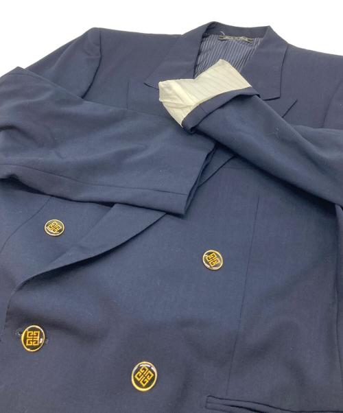 GIVENCHY（ジバンシィ）GIVENCHY (ジバンシィ) 【古着】ロゴボタンダブルジャケット ネイビー サイズ:48の古着・服飾アイテム