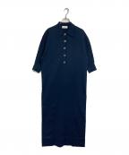 SLOBE IENAスローブ イエナ）の古着「ポロエリニットワンピース　」｜ネイビー