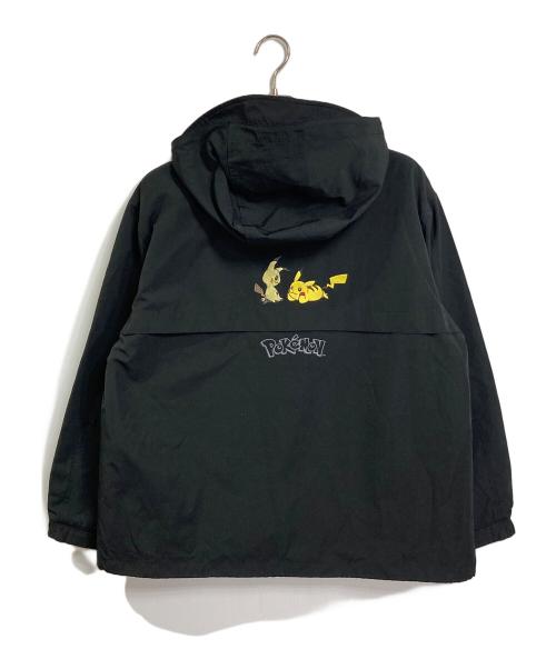 graniph（グラニフ）graniph (グラニフ) マウンテンパーカー　ポケモン　ピカチュー　ミミッキュ ブラック サイズ:M 未使用品の古着・服飾アイテム