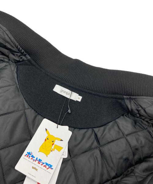 graniph（グラニフ）graniph (グラニフ) スタジアムジャンパー　ポケモン　ゲンガー ブラック サイズ:M 未使用品の古着・服飾アイテム