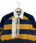 FACETASM (ファセッタズム) CHOLOMBIANO STRIPE RUGBY SHIRT ネイビー×イエロー サイズ:4：5000円