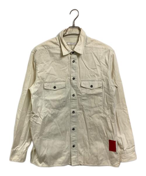 COVERT（コヴェルト）COVERT (コヴェルト) 長袖シャツ コットンシャツ アイボリー サイズ:40の古着・服飾アイテム