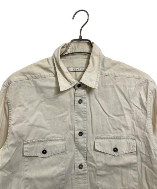 COVERT（コヴェルト）COVERT (コヴェルト) 長袖シャツ コットンシャツ アイボリー サイズ:40の古着・服飾アイテム