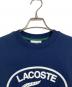LACOSTE (ラコステ) フロッキーオーバルクロッククルーネックスウェット　ダカワニフロッキースウェット　 ネイビー サイズ:US S：7000円