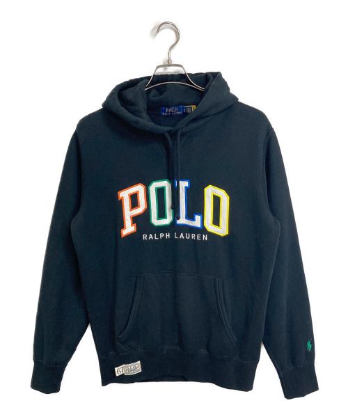 POLO RALPH LAUREN（ポロ・ラルフローレン）POLO RALPH LAUREN (ポロ・ラルフローレン) ロゴパーカー　内部起毛 ブラック サイズ:Sの古着・服飾アイテム