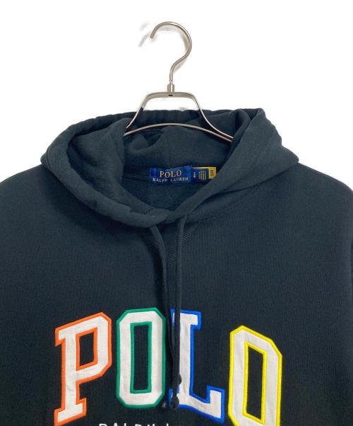 POLO RALPH LAUREN（ポロ・ラルフローレン）POLO RALPH LAUREN (ポロ・ラルフローレン) ロゴパーカー　内部起毛 ブラック サイズ:Sの古着・服飾アイテム
