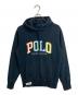 POLO RALPH LAUREN（ポロ・ラルフローレン）の古着「ロゴパーカー　内部起毛」｜ブラック