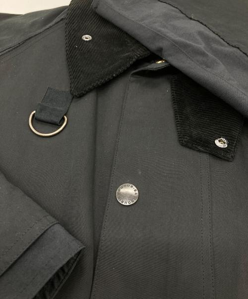 Barbour（バブアー）Barbour (バブアー) YOKE (ヨーク) SPEY×TRANSPORT：ブルゾン　カバーオール　ドッキングデザイン　オーバーサイズ　JOURNAL STANDARD別注  ブラック サイズ:4の古着・服飾アイテム