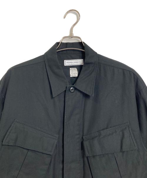 UNIVERSAL PRODUCTS.（ユニバーサルプロダクツ）UNIVERSAL PRODUCTS. (ユニバーサルプロダクツ) GUNG HO (ガンホー) FATIGUE JACKET コットンジャケット ブラック サイズ:3の古着・服飾アイテム