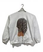 NISHIMOTO IS THE MOUTHニシモトイズザマウス）の古着「クルーネックスウェット」｜ホワイト