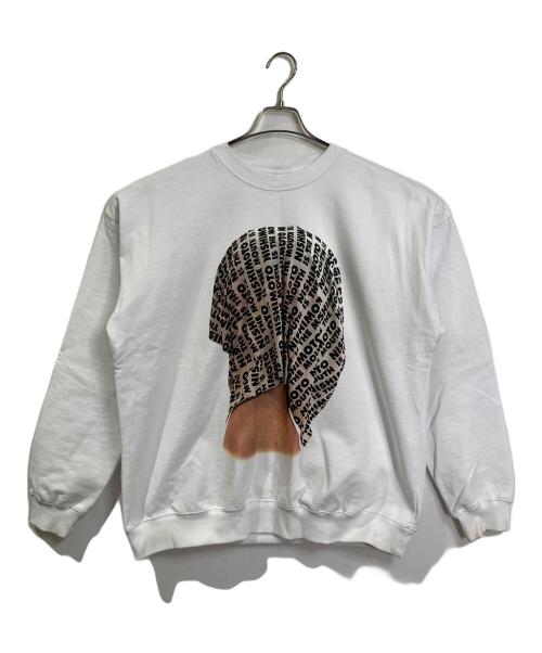 NISHIMOTO IS THE MOUTH（ニシモトイズザマウス）nishimoto is the mouth (ニシモトイズザマウス) クルーネックスウェット ホワイト サイズ:XLの古着・服飾アイテム