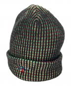 Noahノア）の古着「Tri-Color Beanie  トライカラー ビーニー  ニット帽　カナダ製」｜グリーン