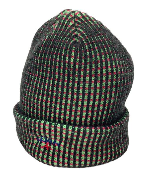 Noah（ノア）Noah (ノア) Tri-Color Beanie  トライカラー ビーニー  ニット帽　カナダ製 グリーン サイズ:実寸参照の古着・服飾アイテム