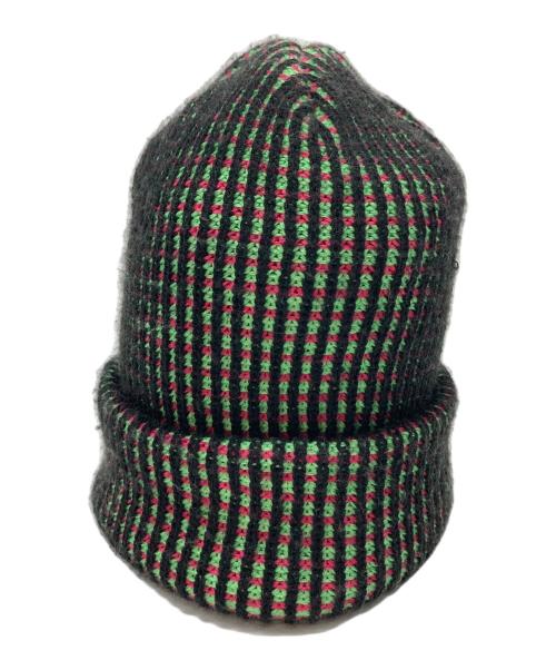 Noah（ノア）Noah (ノア) Tri-Color Beanie  トライカラー ビーニー  ニット帽　カナダ製 グリーン サイズ:実寸参照の古着・服飾アイテム