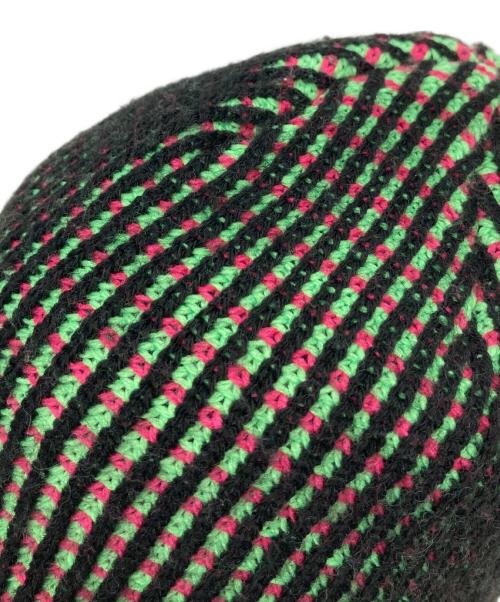 Noah（ノア）Noah (ノア) Tri-Color Beanie  トライカラー ビーニー  ニット帽　カナダ製 グリーン サイズ:実寸参照の古着・服飾アイテム