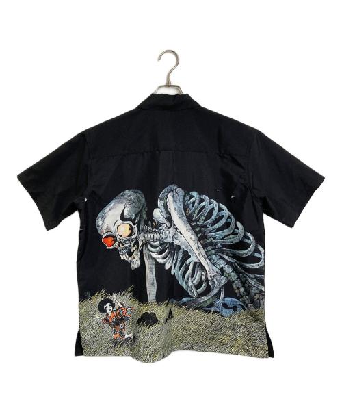 graniph（グラニフ）graniph (グラニフ) 水木しげる (ミズキシゲル) がしゃどくろ シャツ　グラフィックシャツ ブラック サイズ:Sの古着・服飾アイテム