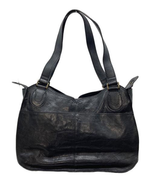 ANNA SUI（アナスイ）ANNA SUI (アナスイ) レザーハンドバッグ ブラック サイズ:実寸参照の古着・服飾アイテム