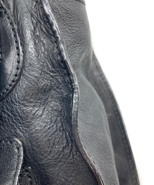 ANNA SUI（アナスイ）ANNA SUI (アナスイ) レザーハンドバッグ ブラック サイズ:実寸参照の古着・服飾アイテム