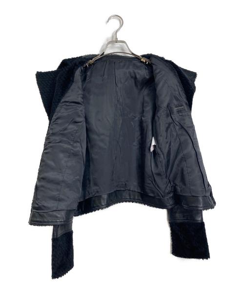 ARTISAN（アルチザン）ARTISAN (アルチザン) ボア襟シープレザージャケット ブラック サイズ:9の古着・服飾アイテム