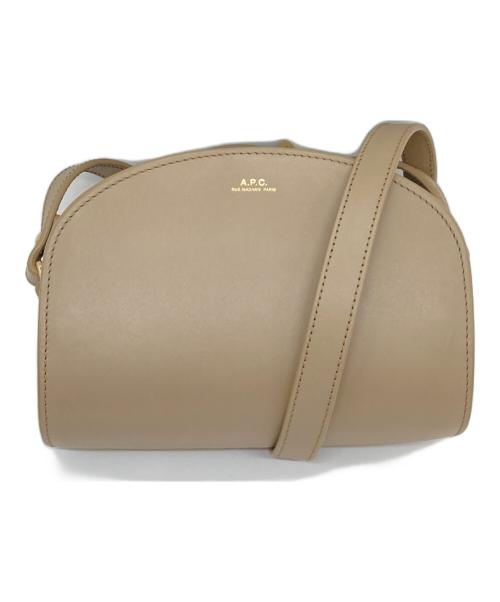 A.P.C.（アーペーセー）A.P.C. (アーペーセー) ハーフムーンショルダーバッグ ベージュ サイズ:実寸参照の古着・服飾アイテム