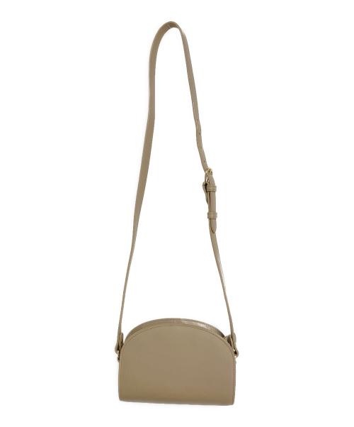 A.P.C.（アーペーセー）A.P.C. (アーペーセー) ハーフムーンショルダーバッグ ベージュ サイズ:実寸参照の古着・服飾アイテム