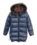 DUVETICAデュベティカ）の古着「KAPPAナイロンダウンコート  ダウンコート　アウター」｜ネイビー